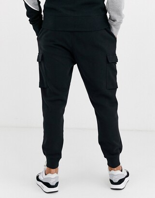 Nike Club cuffed cargo sweatpants in dark gray - ShopStyle