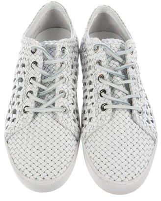 Michael Kors Leather Woven Sneakers