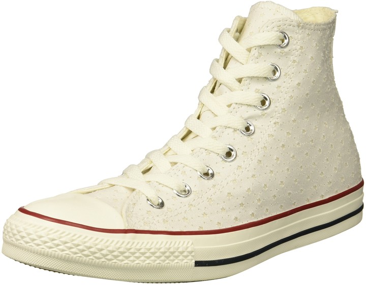 white eyelet converse