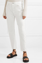 Thumbnail for your product : Rag & Bone Buckley Cropped Cotton-blend Twill Tapered Pants - White