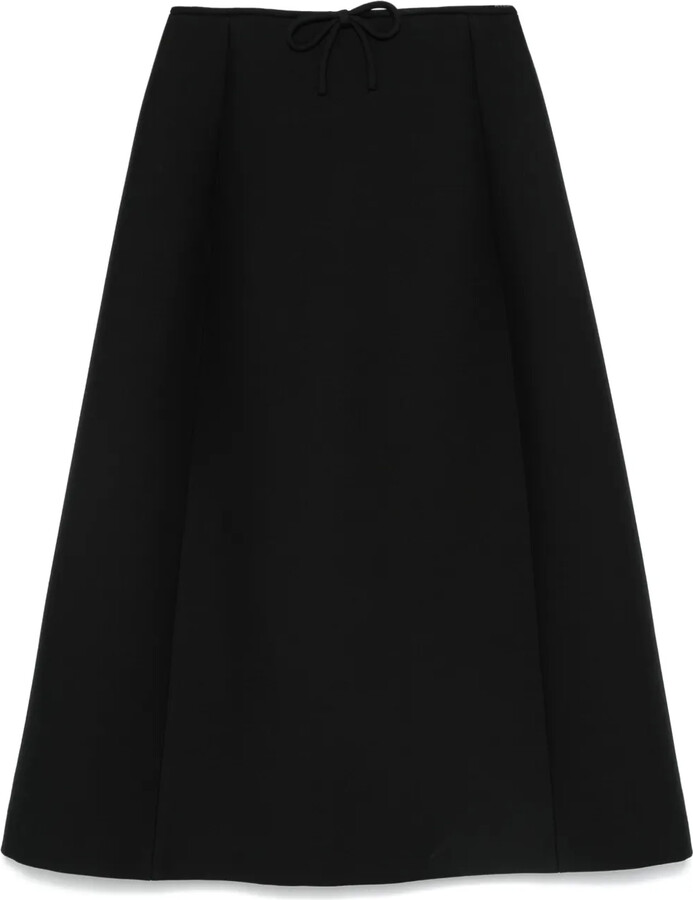 Valentino Garavani Bow-Detailed Midi Skirt
