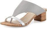 Thumbnail for your product : Donald J Pliner Maara T-Strap Slide Sandal, Silver