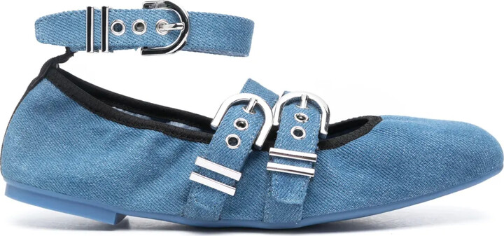 Stuart Weitzman Maverick leather ballerina shoes