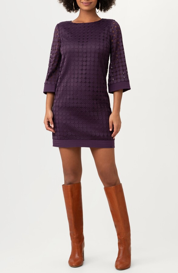 Trina Turk Jenica Three-Quarter Sleeve Shift Dress