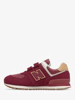 Thumbnail for your product : New Balance Children's 574 Suede Riptape Trainers