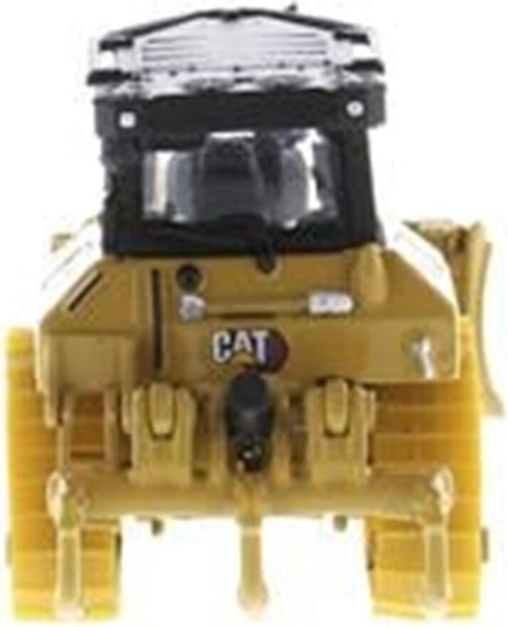 Diecast Masters CAT Caterpillar D5 Type Dozer Yellow with Fine Grading Undercarriage & Foldable Blade High Line Series 1-87 HO Scale Diecast Model Track