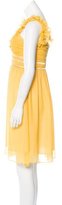 Thumbnail for your product : Diane von Furstenberg Silk Ruffle-Trimmed Dress