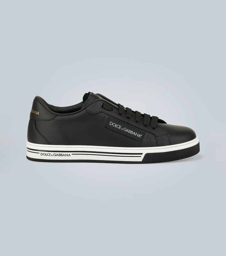 Dolce & Gabbana Roma leather sneakers - ShopStyle