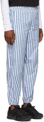 Wonders White and Blue Stripe Camp Track Pants