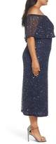 Thumbnail for your product : Pisarro Nights Beaded Off the Shoulder Long Dress