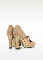Thumbnail for your product : Marc Jacobs Distressed Dune Leather Mary Jane Pump