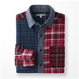 Thumbnail for your product : Uniqlo MEN Flannel Mixed Check Long Sleeve Shirt