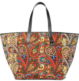 J.W.Anderson Belt Leather-trimmed Printed Canvas Tote