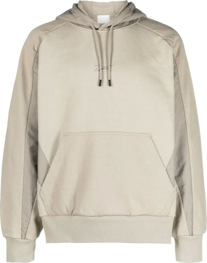 Reebok sherpa hoodie in taupe brown exclusive to ASOS ShopStyle
