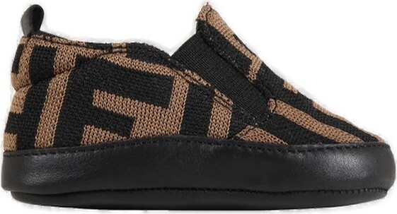 Fendi Kids FF Motif Slip-On Sneakers