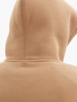 Thumbnail for your product : Ami Logo-embroidered Cotton-jersey Hooded Sweatshirt - Beige