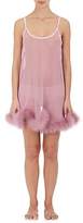 Thumbnail for your product : GILDA & PEARL Women's Diana Marabou-Detailed Silk Babydoll - Pink