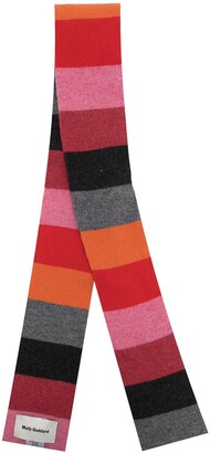 Molly Goddard Stripe-Knit Wool Scarf