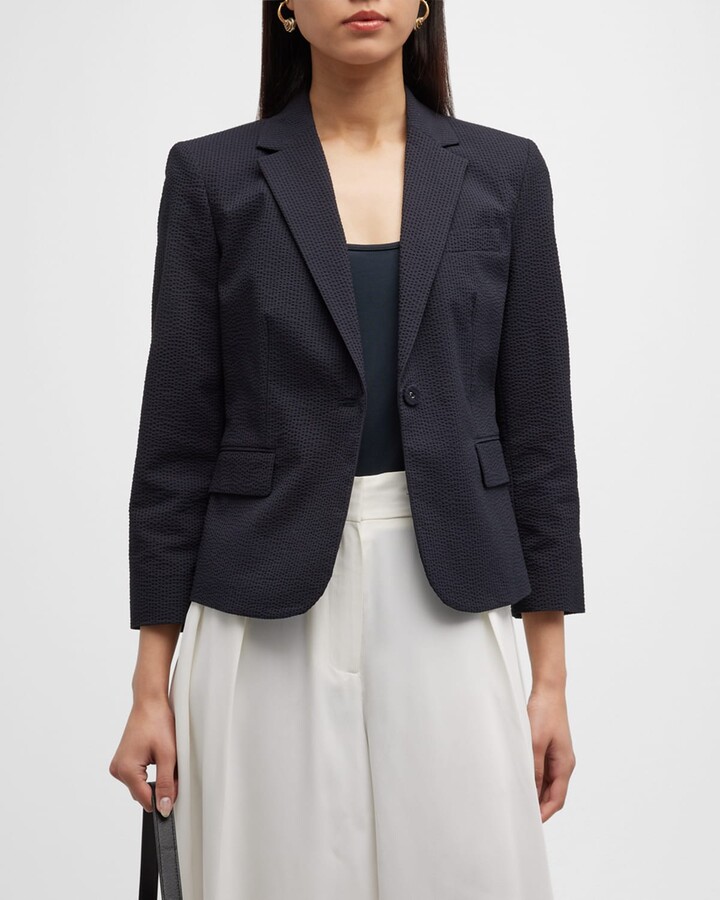 Theory Shrunken OneButton Blazer ShopStyle