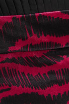 Thumbnail for your product : Just Cavalli Zebra-print Stretch-velvet Pencil Skirt
