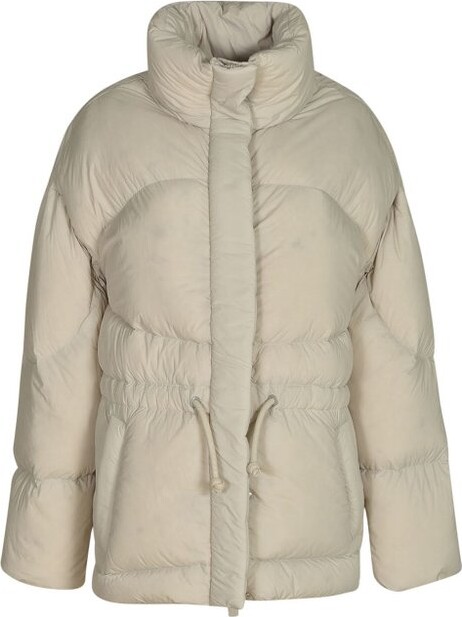 Bacon Drawstring Puffer Coat