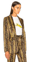 Thumbnail for your product : ALEXACHUNG Slim Tailored Jacket in Gold | FWRD