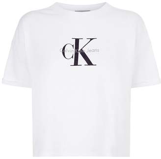 Calvin Klein Jeans Icon Logo Cropped T-Shirt