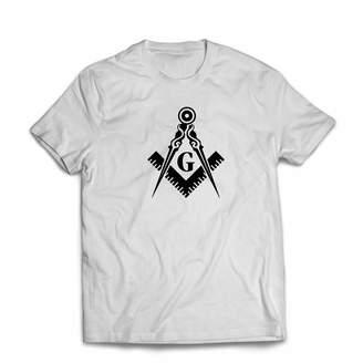 lepni.me Men's T-Shirt Fraternal & Masonic Logo Freemasonry Square and Compass