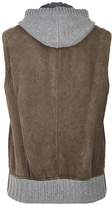 Thumbnail for your product : Brunello Cucinelli Leather Shearling Gilet