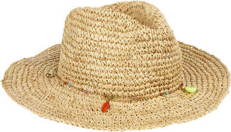 Accessorize Fine Straw Crochet Cowboy Hat