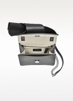 Thumbnail for your product : N°21 Black Leather Micro Crossbody Bag w/Iconic Bow On Front