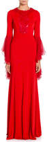 Thumbnail for your product : Andrew Gn Feather Neck Gown