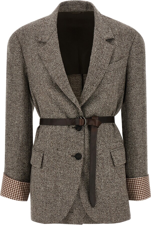 Brunello Cucinelli Belt Blazer