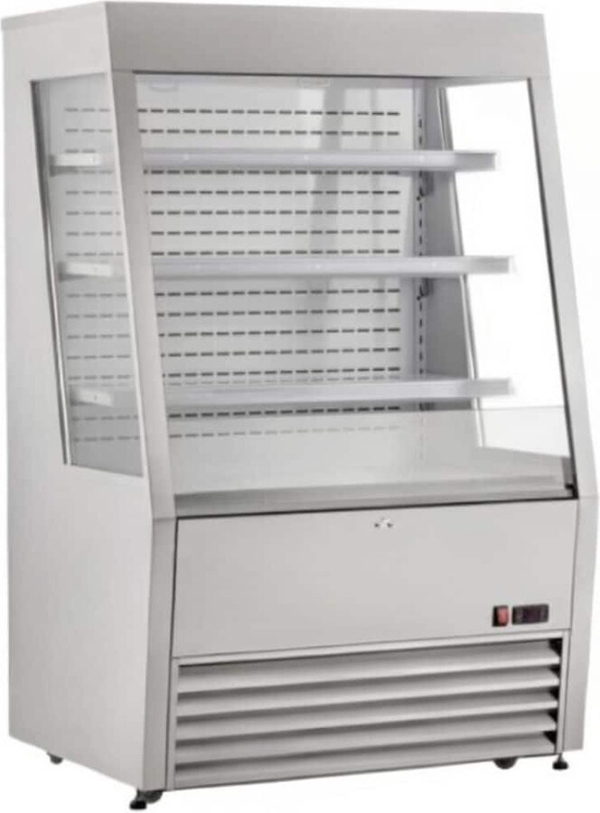 Elite Kitchen Supply 36.5 in. W 11.3 Cu. Ft. Commercial NSF Uber Eats Door dash Open Display Refrigerator EC12S in Stainless Steel