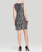 Thumbnail for your product : Adrianna Papell Dress - Sleeveless V-Neck Allover Sequin Sheath