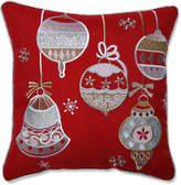 Thumbnail for your product : Pillow Perfect Sparkling Christmas Ornaments 16In Throw Pillow