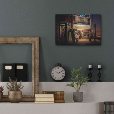 Luxe Metal Art 'Midnight Matinee' by Chris Consani, Metal Wall Art, 16"x12"