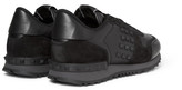 Thumbnail for your product : Valentino Studded Suede and Leather Sneakers