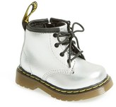 Thumbnail for your product : Dr. Martens 'Brooklee' Metallic Leather Boot (Baby & Walker)