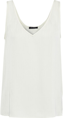 cream satin tank top