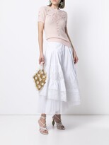 Thumbnail for your product : Ermanno Scervino Embroidered Tiered Skirt