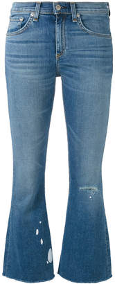Rag & Bone Jean flared cropped jeans
