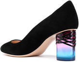 Thumbnail for your product : Nicholas Kirkwood Zaha Suede And Perspex Pumps