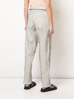Thumbnail for your product : TRE by Natalie Ratabesi Stripe Print Foldover Trousers