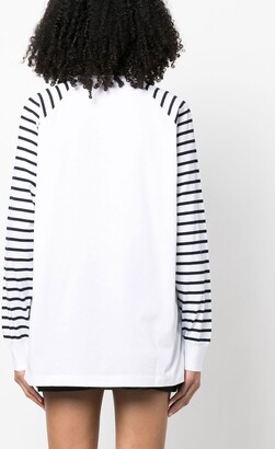 DSQUARED2 stripe-print long-sleeve T-shirt