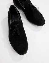 Thumbnail for your product : ASOS Design Vegan Friendly Tassel Loafers In Black Faux Suede