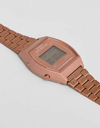 Casio B640WC-1FR Digital Bracelet Watch In Rose Gold
