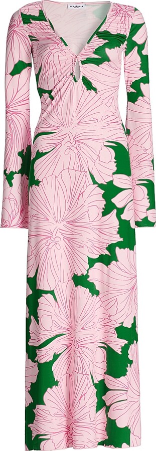 Pink And Green Floral Dress ShopStyle