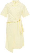 Thumbnail for your product : GOEN.J Asymmetric Knotted Poplin Shirt Dress