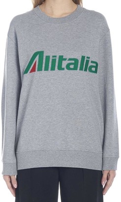Alberta Ferretti Alitalia Logo Sweatshirt